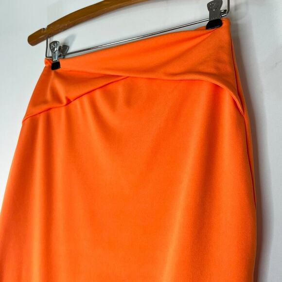 Hey Samy Tessa Orange Cropped Top & Midi Bodycon Two Piece Skirt Set NWT - Picture 9 of 16